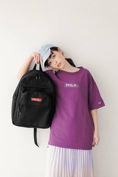 sakamichiclips: 福原遥＊Haruka Fukuhara on Instagram 2020.02.02#MILKFED. SPECIAL BOOK Big Pocket Backpac