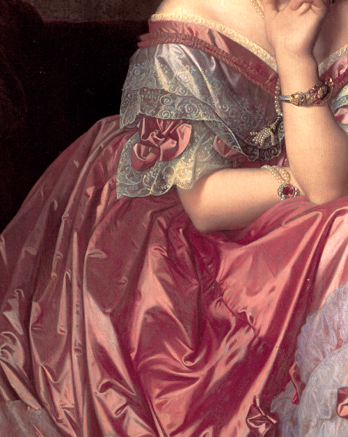 arsantiquis:Jean Auguste Dominique Ingres, Baronne James de Rothschild (detail).