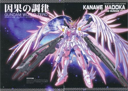 milkbuns:  themapples14:  Gundam x Madoka. Created by the same person, Willow.  dam 