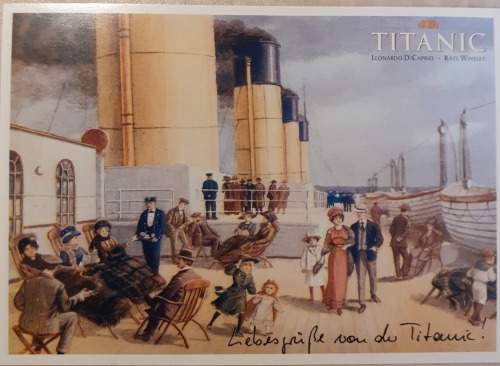 electricnik:Life at sea. German postcard promoting the Titanic movie.