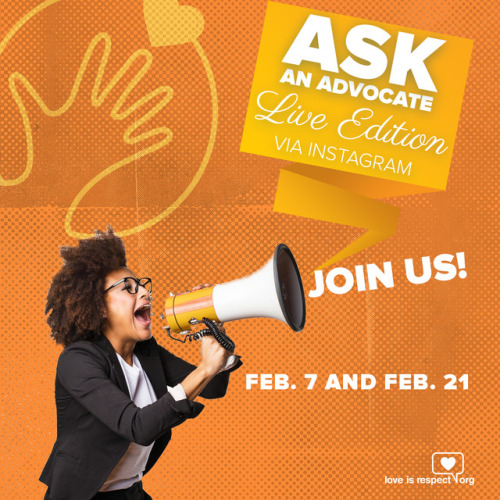 We had so much fun during our #AskAnAdvocate live edition for #TDVAM! Check us out again on 2/21!
