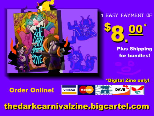 PREORDERS FOR THE DARK CARNIVAL ZINE ARE OPENMarch 22, 2021 to April 22, 2021 The Dark Carnival is a