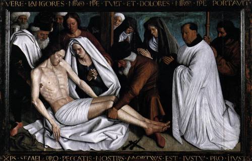 Pieta, 1480, Jean FouquetMedium: oil,panel