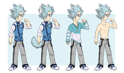 Finally some quality ref for Yuuken, no need to use like 5 pictures to draw him anymore! He wears a 
