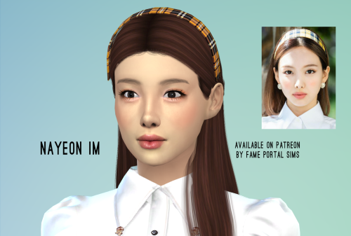 Sims 4 CAS: Nayeon ImClick on the picture for download on Patreon