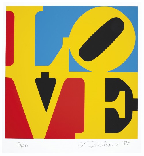 ROBERT INDIANA , from  The Book of Lovemore