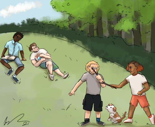 cranberry-jam:If you want to imagine the future, imagine a boy and his dog and his friends. And a su