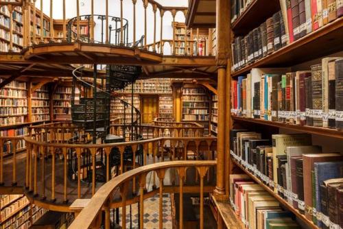 The Jesuit Library in Maria Laach Abbey near Andernach, Germany