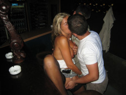 Beachdancer63:  Fingering The Blond Slut At The Bar