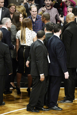 Beyoncefashionstyle:  Beyoncé, Jay Z, Prince William And Duchess Kate At The Nets