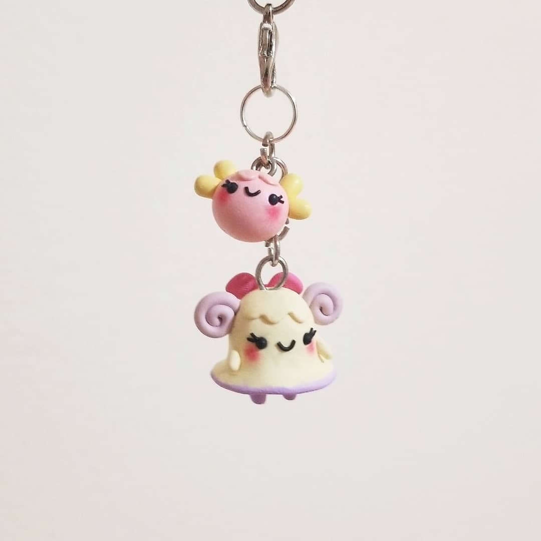 Tamagotchi Clay Charms / Kawaii Charms/polymer Clay/planner  Charms/tamagotchi Animals/necklace/keychains 