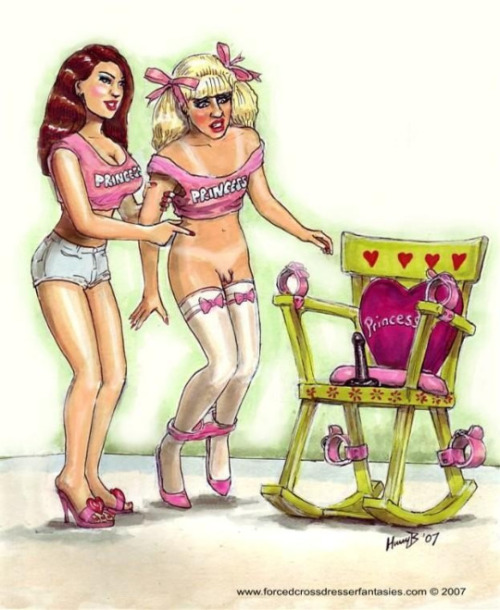 mega-femdom-me: forciblyfeminized: Boys forced to become girls Femdominated sissy Sit down honey