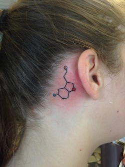 tattoos-org:  A serotonin molecule, which