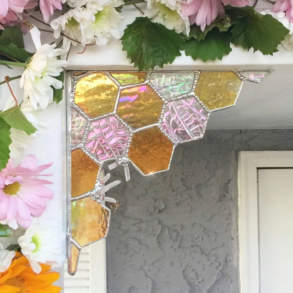 sosuperawesome:  Stained Glass Art  The Sweet Karma Bar  #Etsy #Stained Glass  