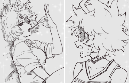 kilruas: ✩ Ashido Mina ⋆ 芦戸三奈 + Horikoshi’s Sketches ✩