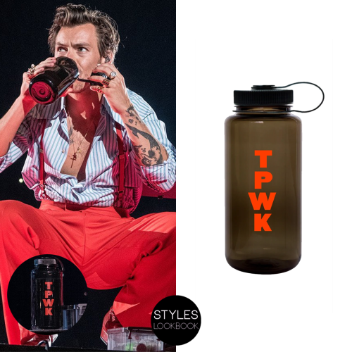 During his Love On Tour show in Denver, Harry was pictured drinking from a TPWK water bottle from th