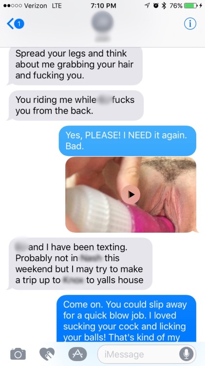 Porn photo cumking13:  Text conversation between my