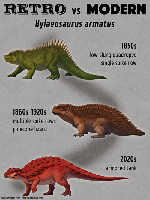 Retro vs Modern #03: Hylaeosaurus armatusDespite being the third-ever scientifically named dinosaur 