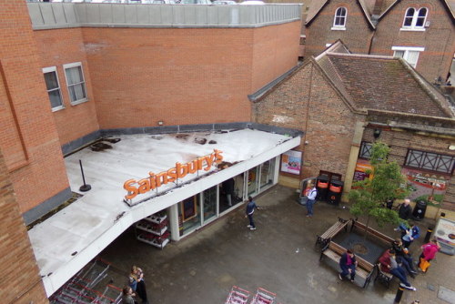 Sainsburys entrance, Harpenden