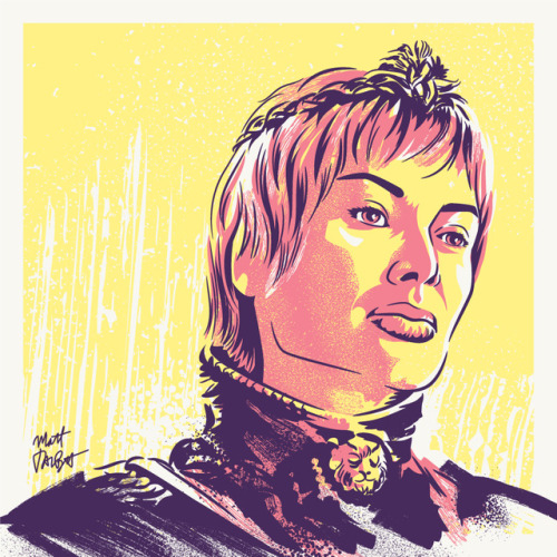 Game of Thrones portraits by Matt TalbotI drew these portraits over the last week to celebrate Game 