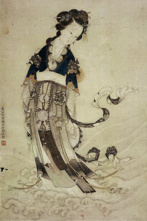 mingsonjia:丁云鹏 - 洛神图by Ding Yunpeng (Ming Dynasty)