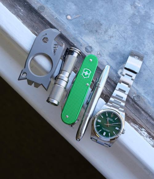 Shades of green with a side of EDC…
