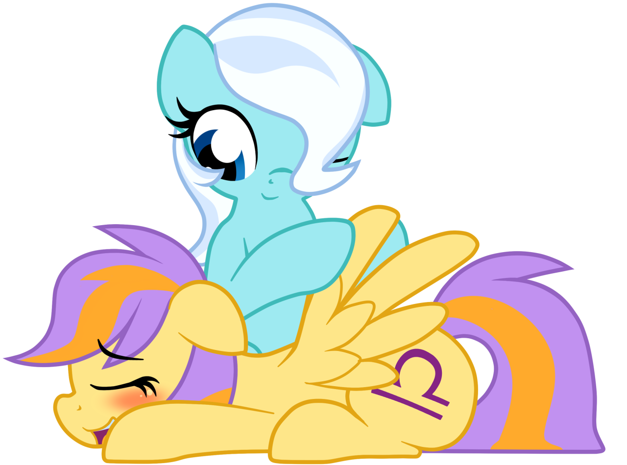 asklibrapony:  I don’t know why our wings are so sensitive, but I like it~ And