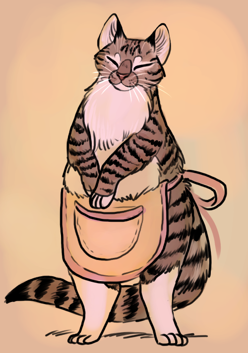 becdecorbin:I love tabby cats the most, got this idea randomly. cat mom. she catches mice for supper