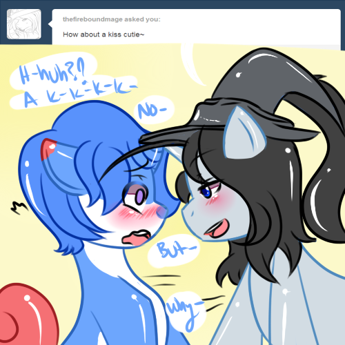 questions-for-peachy:  I-I’m saving my first kiss for that one special pony! S-so!