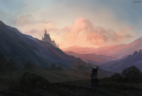 arnaerr: some good old landscapes inspired by the witcher