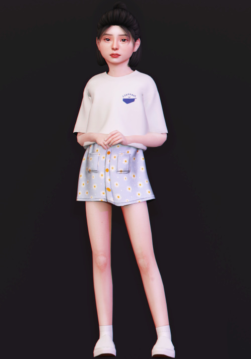 ► Special Child T-Shirt + SkirtNew MeshAll LOD’s20 / 28 SwatchesHQ CompatibleTeen to EldersDOWNLOAD 