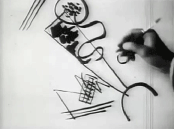 tremendousandsonorouswords:  V. Kandinskij drawing, 1926