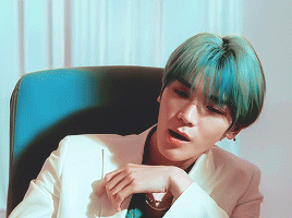 Taeyong With Blue Hair