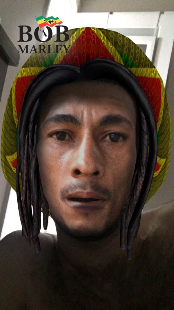 lexluthot:  rudegyalchina:  ctron164:  micdotcom:  Snapchat’s 4/20 Bob Marley filter is