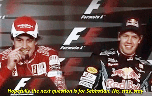 Fernando Alonso Faces The Press At The 2010 German Grand Prix Post-race Press Conference