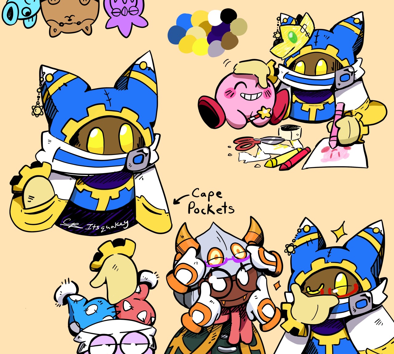 Kirby marx and magolor