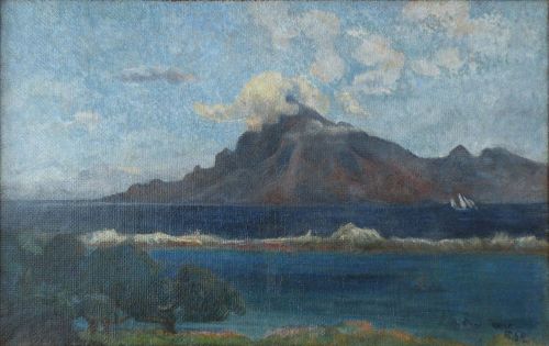 Paysage de Te Vaa   -   Paul Gauguin  1896French  1848-1903Oil on canvas, 46 × 74 cm (18.1 × 29.1 in