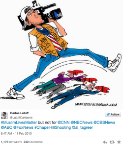 Micdotcom:  The Media’s Double Standard On The Chapel Hill Shooting In One Image