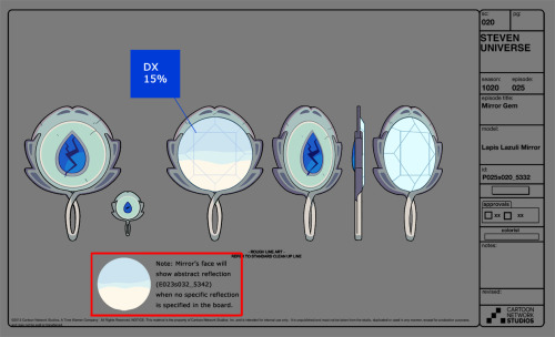 A selection of Character, Prop and Effect designs from the Steven Universe Episode: Mirror Gem   Art Direction: Elle Michalka Lead Character Designer: Danny Hynes Character Designer: Colin Howard Prop Designer: Angie Wang Color: Tiffany Ford