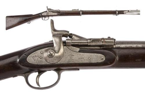 British Snyder breech loading rifle dated 1869.from Czerny’s International Auction House