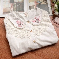 pastel-cutie:  Totoro Collared Blouse ♥