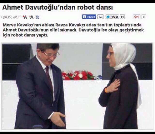 Ahmet Davutoğlu'ndan robot...