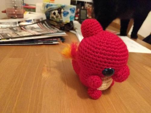 Charmeleon for @vgmkoren!This one does have a free pattern (though it is a YouTube tutorial, it is v