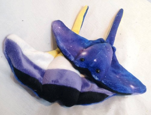 sosuperawesome:Pride Galaxy Manta RaysprideNplush on Etsy