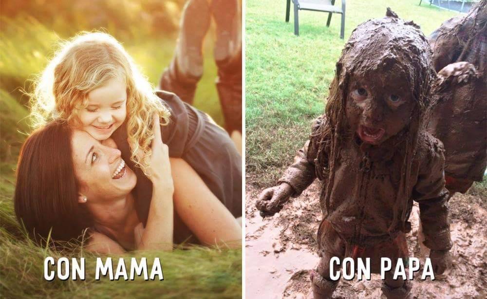 k-rlol:  Con mamá / con papá 