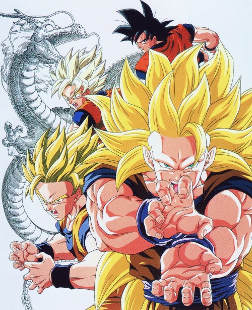 jinzuhikari:GOKU THE LEGEND (1994) In high resolutionScan from DRAGON BALL ARTBOOK : GOLDEN WARRIORP