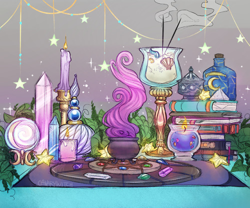 30 Day Witchy Art Challenge - Day 2: An Altar