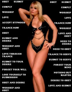 Hypnotized-Angel:  Love Master…  Must Worship And Obey….  Submit……. 