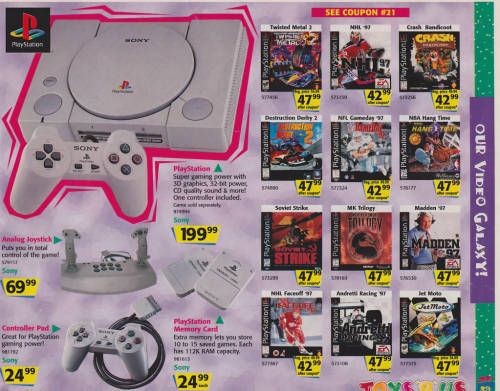 chai-fox:  thetcwashere:  poppiseed:  saveroomminibar:  1996 Toys R Us Holiday Catalog.   I can’t get over those 50 dollar gameboys….  Oh God… OH GOD I REMEMBER THIS AD!!!!  N64: Over 64 bits of /PURE POWER/ 