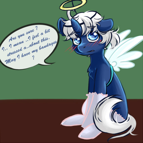 ask-poison-joke:  Lapiz : Just on my horn . Please .   D’aww~! :3